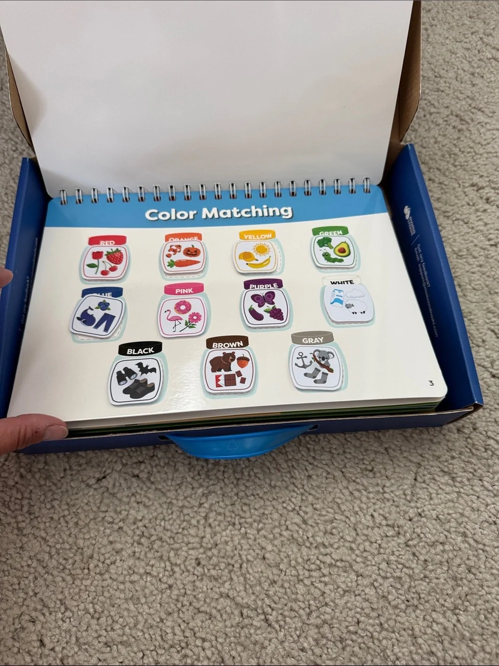 Busy Book Montessori Method Activity Book for Kids - Blue